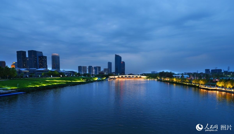 京杭大運河北起點北京通州北關(guān)閘。（圖源：人民網(wǎng)）