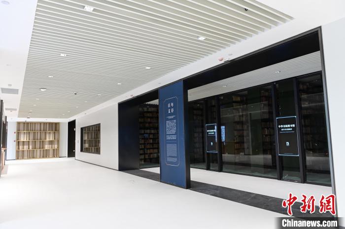 “百年文存”展區(qū)。　館方供圖