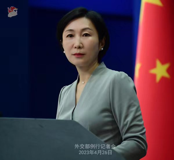 外交部發(fā)言人毛寧。薛偉 攝