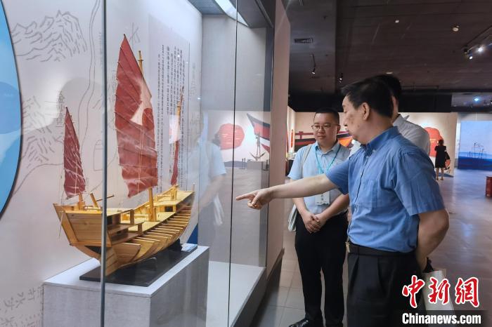 5月18日，“福船的故事：從泉州駛向馬六甲”展覽在泉州開展。　孫虹 攝