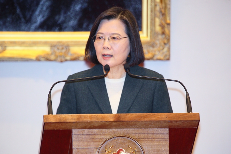 資料圖：蔡英文。 圖片來源：臺灣“中時新聞網(wǎng)” （打炸）.jpg