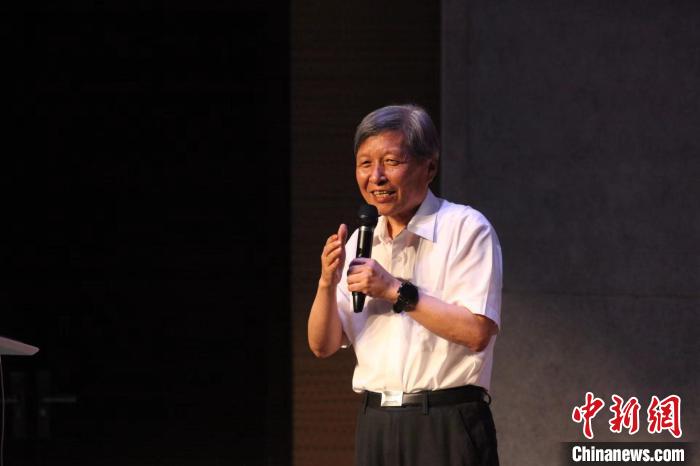 圖為西安交大王樹國致辭現場。　西安交通大學供圖