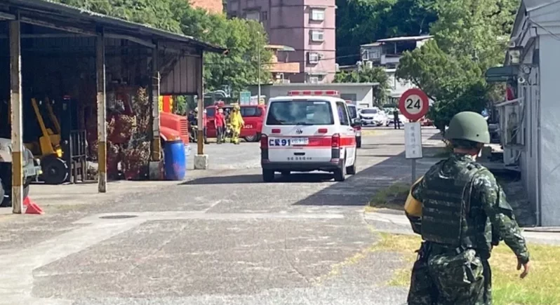 臺(tái)陸軍三支部基隆彈藥庫(kù)24日發(fā)生彈藥爆炸事件，9人受傷送醫(yī) 圖自臺(tái)灣《聯(lián)合報(bào)》