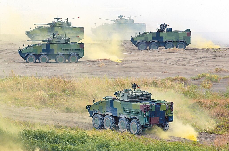 不斷擴(kuò)充軍備刺激中共，將迫使兩岸走向焦土戰(zhàn)，非人民所樂(lè)見(jiàn)。圖為漢光演習(xí)。（本報(bào)資料照片）