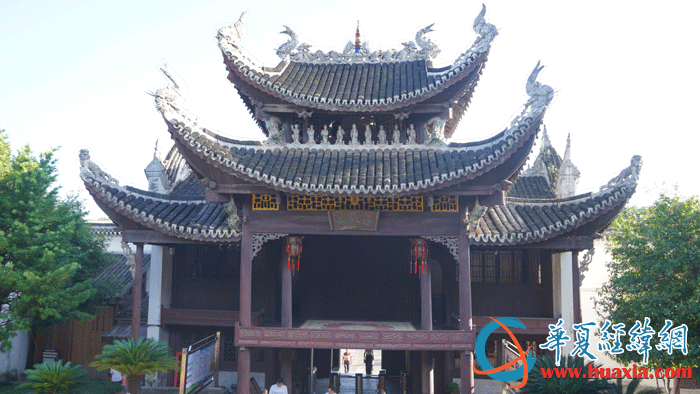永州柳子廟的戲臺(tái)。（攝影：虞鷹）