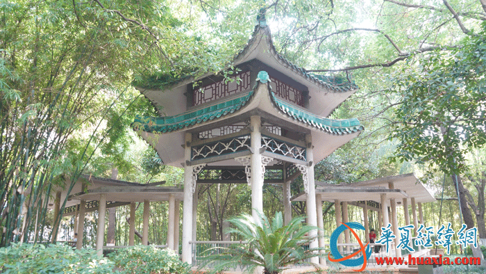 回雁亭，整個建筑就像一只展翅翱翔北歸的大雁。（攝影：虞鷹）