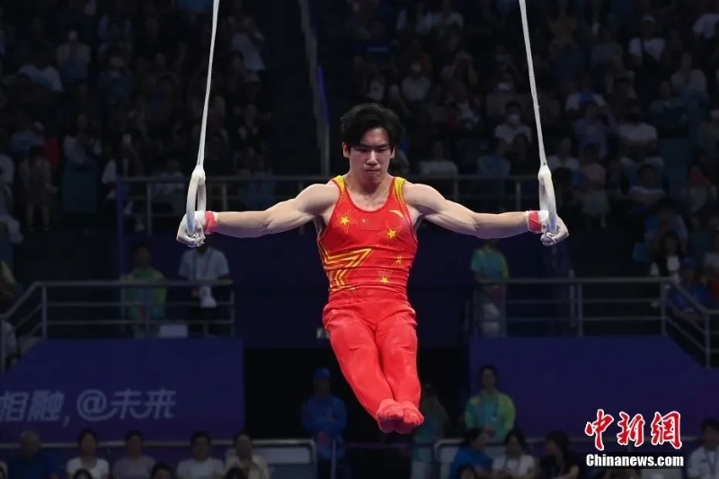 圖為張博恒在比賽中。<a target='_blank' href='/'>中新社</a>記者 安源 攝