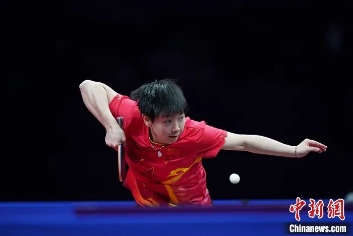 圖為孫穎莎在比賽中。<a target='_blank' href='/'>中新社</a>記者 田博川 攝