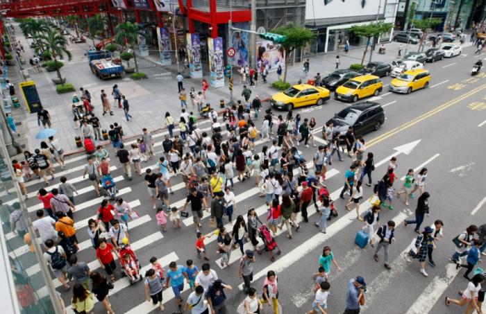 圖為信義商圈。圖片來(lái)源：臺(tái)灣“中時(shí)新聞網(wǎng)”。