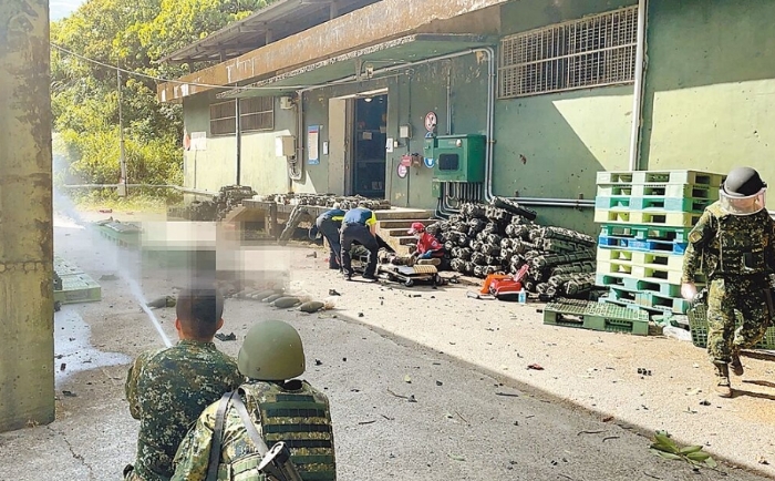 圖為基隆臺(tái)陸軍六軍團(tuán)第三支部祥豐營(yíng)區(qū)曾發(fā)生彈藥爆炸意外。圖片來(lái)源：臺(tái)灣《中國(guó)時(shí)報(bào)》。