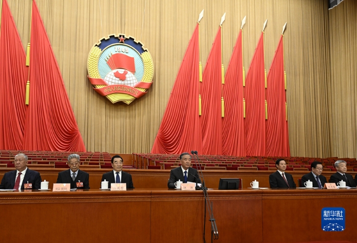 3月3日，中國(guó)人民政治協(xié)商會(huì)議第十四屆全國(guó)委員會(huì)第一次會(huì)議預(yù)備會(huì)議在北京人民大會(huì)堂舉行。新華社記者 李學(xué)仁 攝