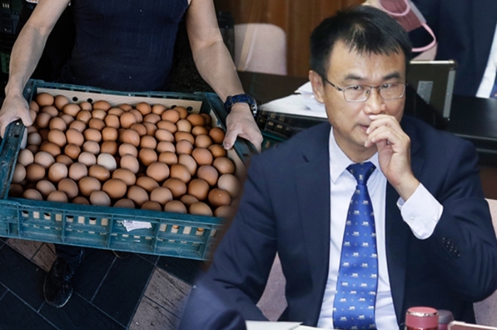 臺“農委會主委”陳吉仲被猛轟解決不了蛋荒。(合成圖 本報資料照)圖片來源：臺灣“中時新聞網”