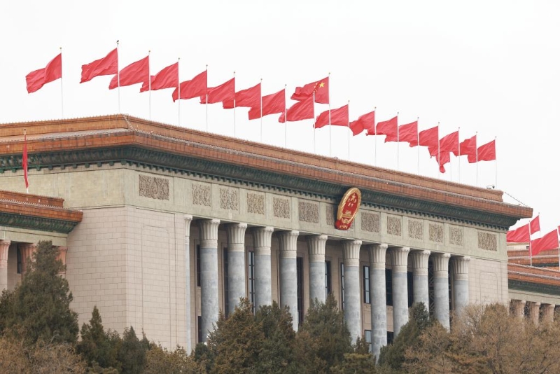 3月4日，中國人民政治協(xié)商會議第十四屆全國委員會第二次會議在北京人民大會堂開幕。（圖源：新華社）