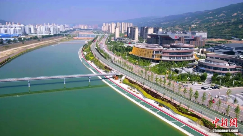 航拍天水景色。天水市委宣傳部供圖