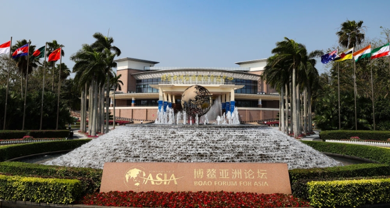 這是博鰲亞洲論壇國際會(huì)議中心（2024年3月25日攝）。（圖源：新華社）