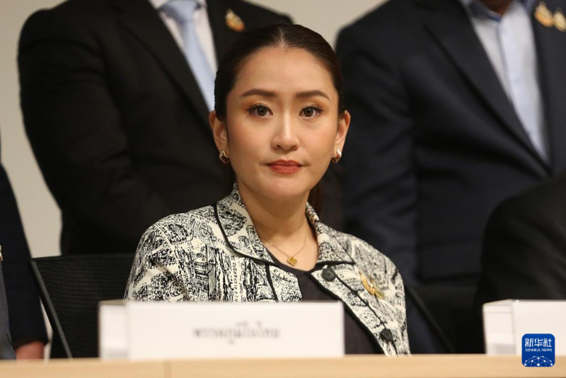 這是8月15日，佩通坦·欽那瓦在泰國曼谷出席新聞發(fā)布會(huì)的資料照片。（圖源：新華社）