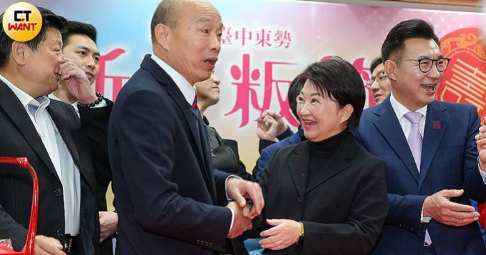 盧秀燕日前「回娘家」出席立院活動，與立法院長韓國瑜相見歡