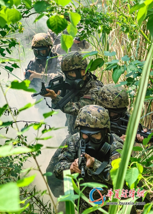 1、官兵開展山林地搜索。施晨洲 攝_副本